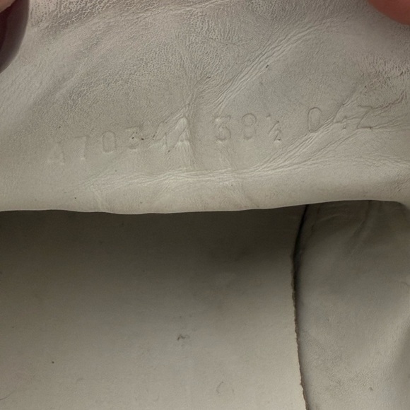 White Sneakers with Red and Black Patches - Picture 7 of 12